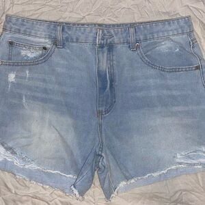 No Boundaries Light Blue Denim Shorts